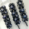 Black Luxury CHANEL Print Heart Beadable Pens Wholesale, Matches All Focal Beads & Pen Toppers