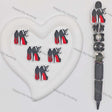 Black Red High Heel LV Silicone Focal Beads For DIY Beadable Pens