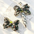 black white eagle print bow beads for diy beadable pen and handmade craft decoration wholesale