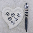 Black White Round CHANEL Silicone Focal Beads For DIY Beadable Pens