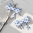 blue alien creature floral bow silicone focal beads for diy beadable pen & handmade craft wholesale