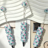 Blue Heart Bow LV Beadable Pens Wholesale,Matches All Focal Beads & Pen Toppers