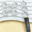 Blue Hello Kitty Acrylic Beads for DIY Beadable Pens & Jewelry