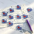 blue red shield sport themed silicone focal beads for diy beadable pen handmade craft wholesale