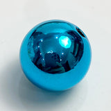 16mm, Metalic Finish Round Acrylic Beads