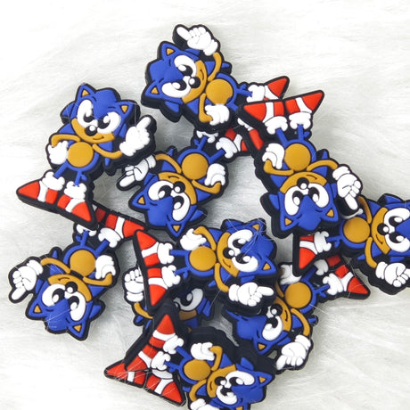 Blue cat Silicone Focal Beads, character Focal Beads