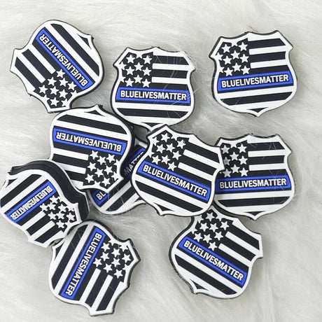 Bluelivesmatter Silicone Focal Beads Wholesale