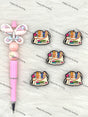 Handmade Beadable Pen with Book Lover Silicone Beads