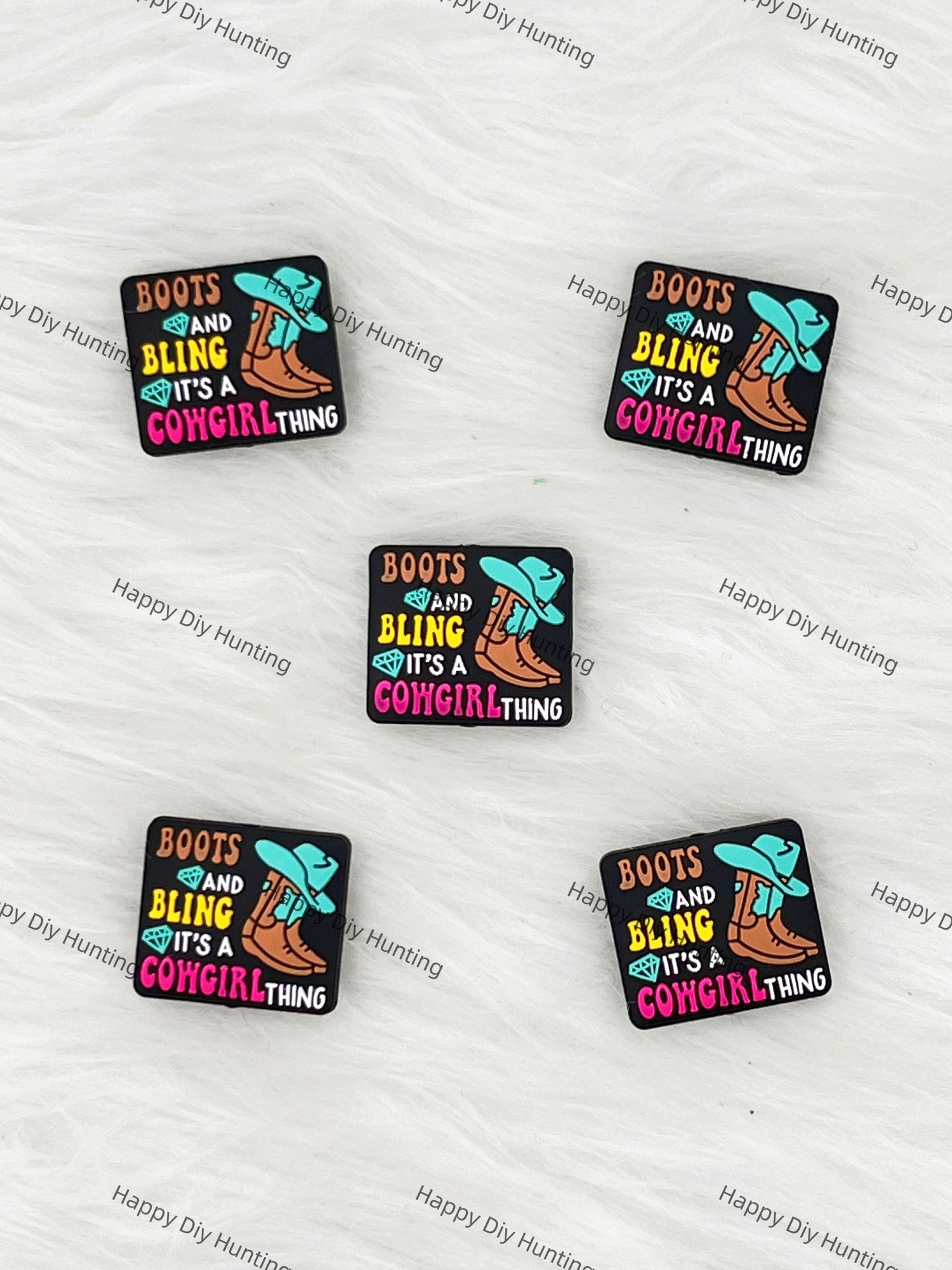 Boots And Bling It's A Cowgirl Thing Silicone Focal Beads Wholesale, silicone focal beads for pens
