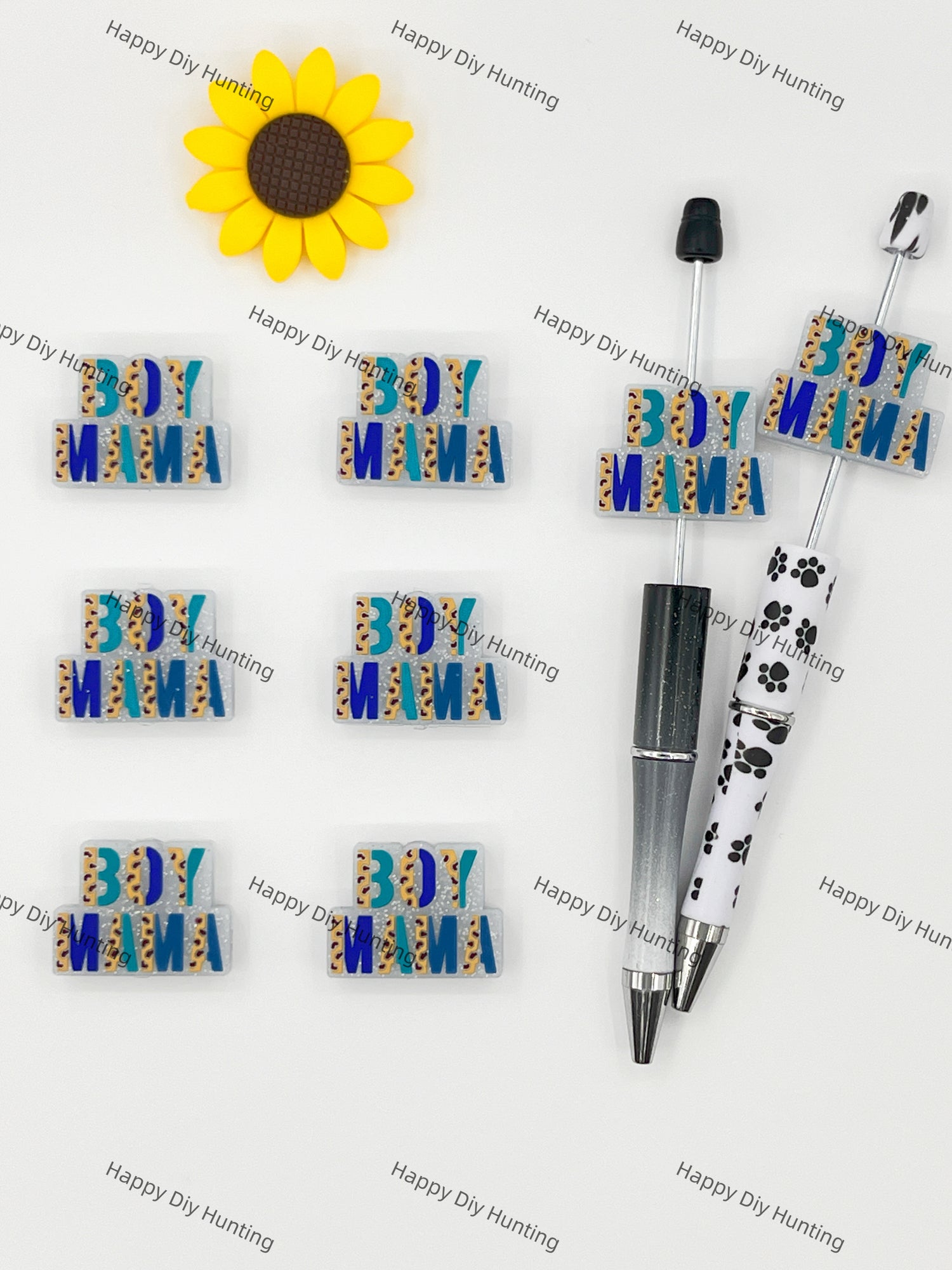 Boy Mama Silicone Focal Beads Wholesale, silicone focal beads for pens