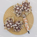 Brown LV Bow Beads For DIY Beadable Pens