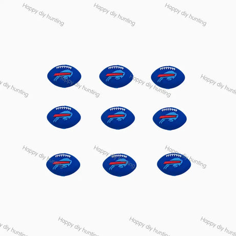 Buffalo Bills Football team Silicone Focal Beads, Wholesale Silicone Focal Beads for Pens