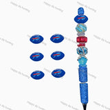 Buffalo Bills Football team Silicone Focal Beads, Wholesale Silicone Focal Beads for Pens2