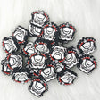 Bulldog football team silicone focal beads for beadable pens