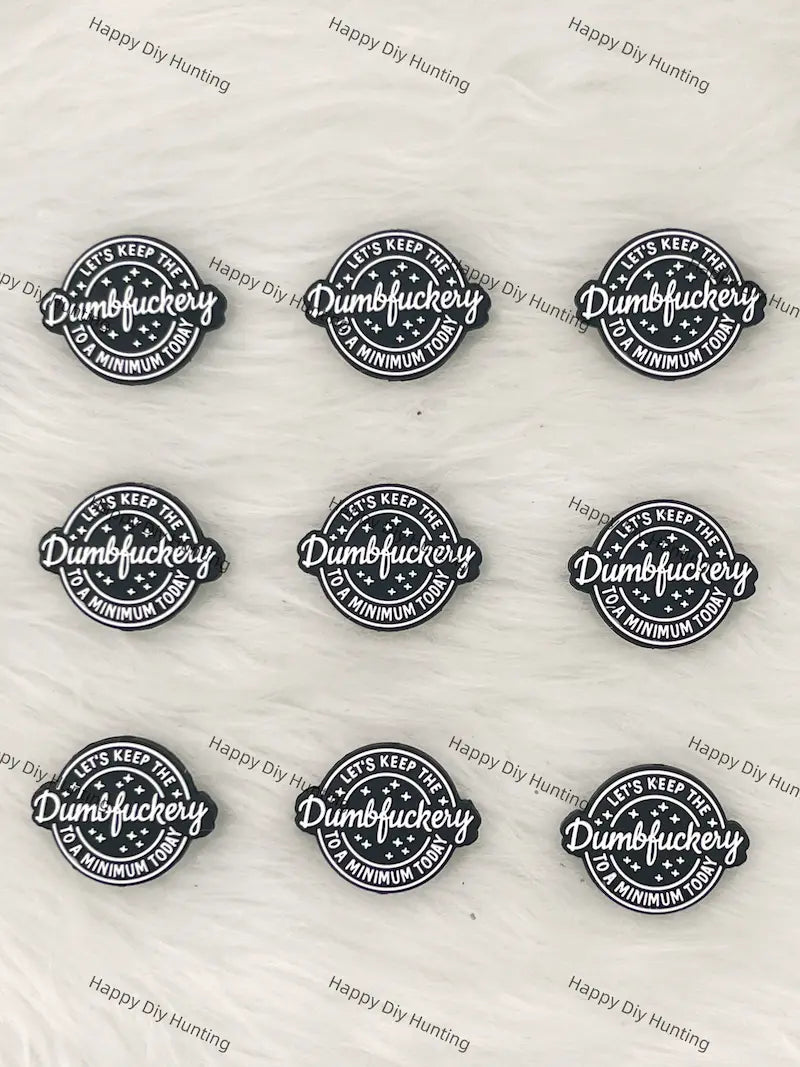 Calm & Focus Text Silicone Focal Beads Wholesale for Pen DIY