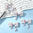 Cartoon Kitten Bow Silicone Focal Beads for beadable pen DIY crafts