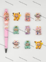 Cartoon Labubu Acrylic Beads DIY Charms