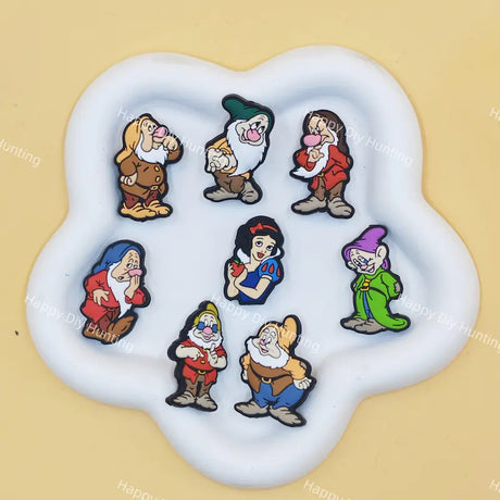 Princess  Snowwhite dwarf silicone focal beads craft supplies