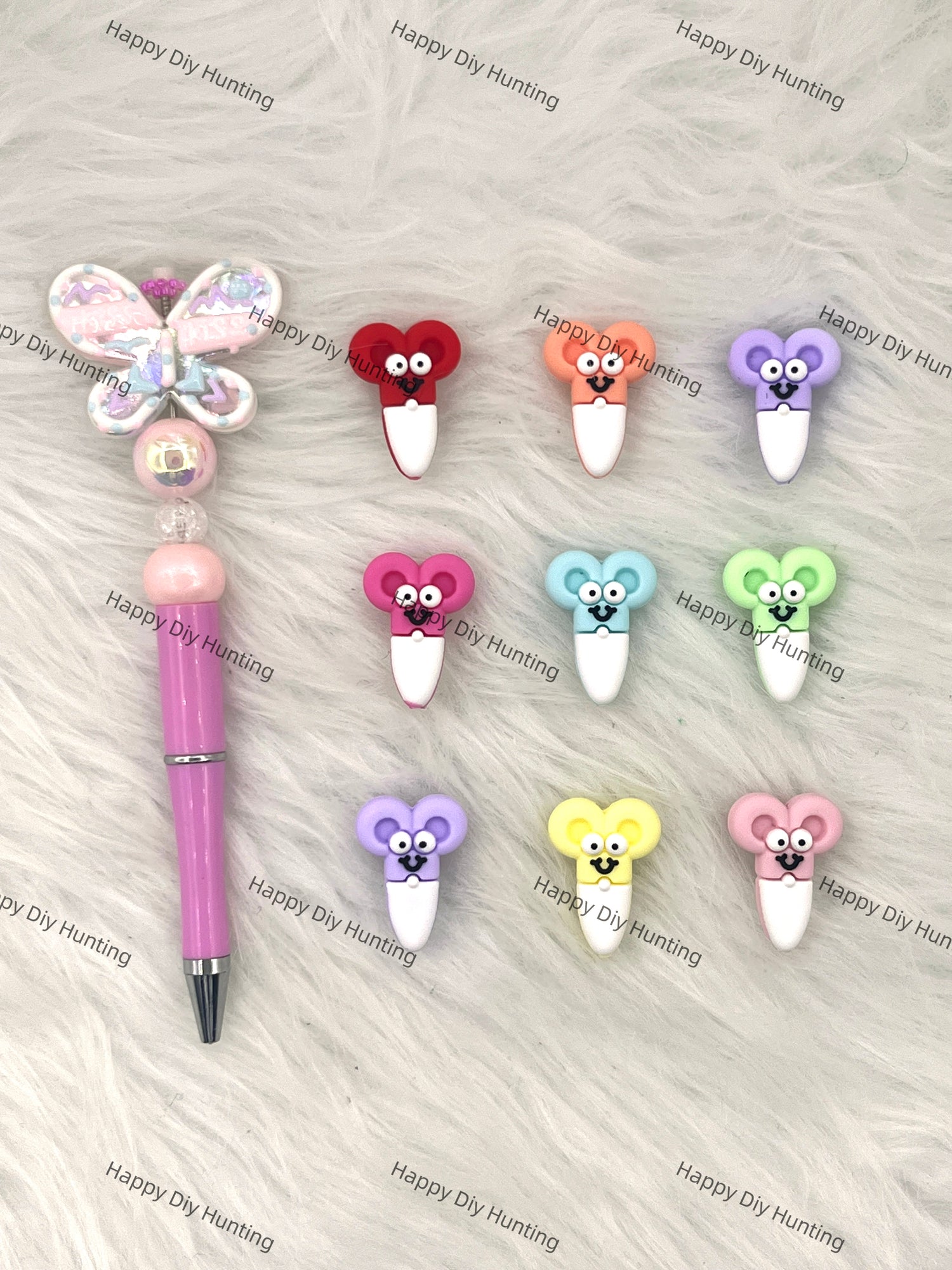 Cartoon Scissors Silicone Focal Beads Wholesale, silicone focal beads for pens