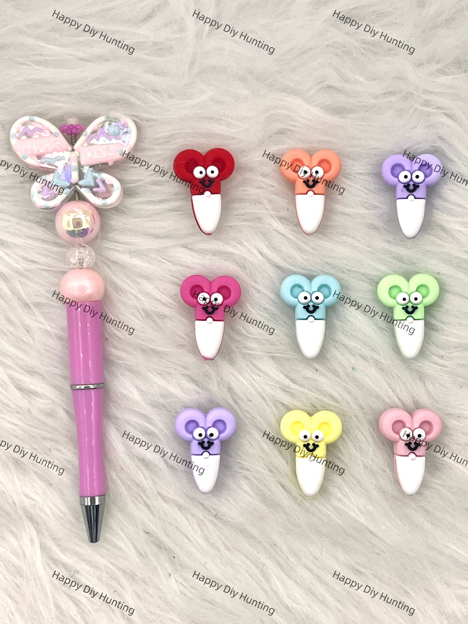 Cartoon Scissors Silicone Focal Beads Wholesale, silicone focal beads for pens