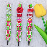 Christmas Green Monster Beadable Pens Wholesale, Beadable Pens Supplies2