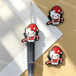 Christmas HelloKitty Silicone Focal Beads for DIY Beadable Pens