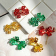 Christmas color metal bow bead caps and spacer findings designed to fit 20mm beads. Sturdy, shiny, and festive, perfect for beadable pens, keychains, and handmade holiday crafts.