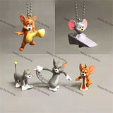 Classic Cat & Mouse Cartoon Pen Topper for Kawaii Stationery & Beadable Pen Craft Decor