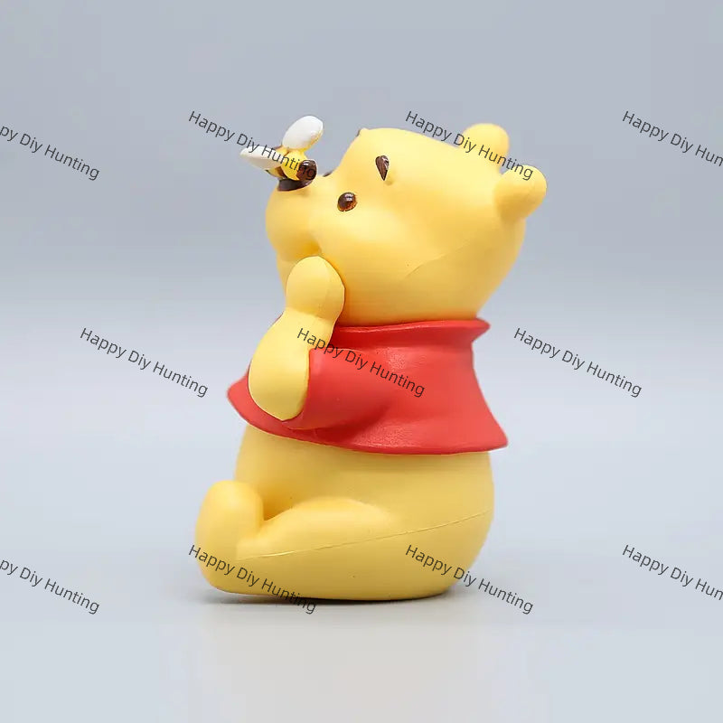 Classic Yellow Bear with Cute Bee Pen Topper