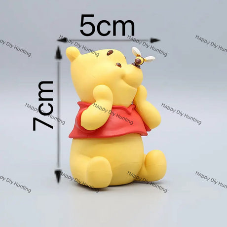 Classic Yellow Bear with Cute Bee Pen Topper
