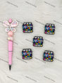 Handmade Beadable Pen with Inclusive Classroom Silicone Beads