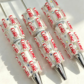 Coca Cola Beadable Pens Wholesale, Matches All Focal Beads & Pen Toppers
