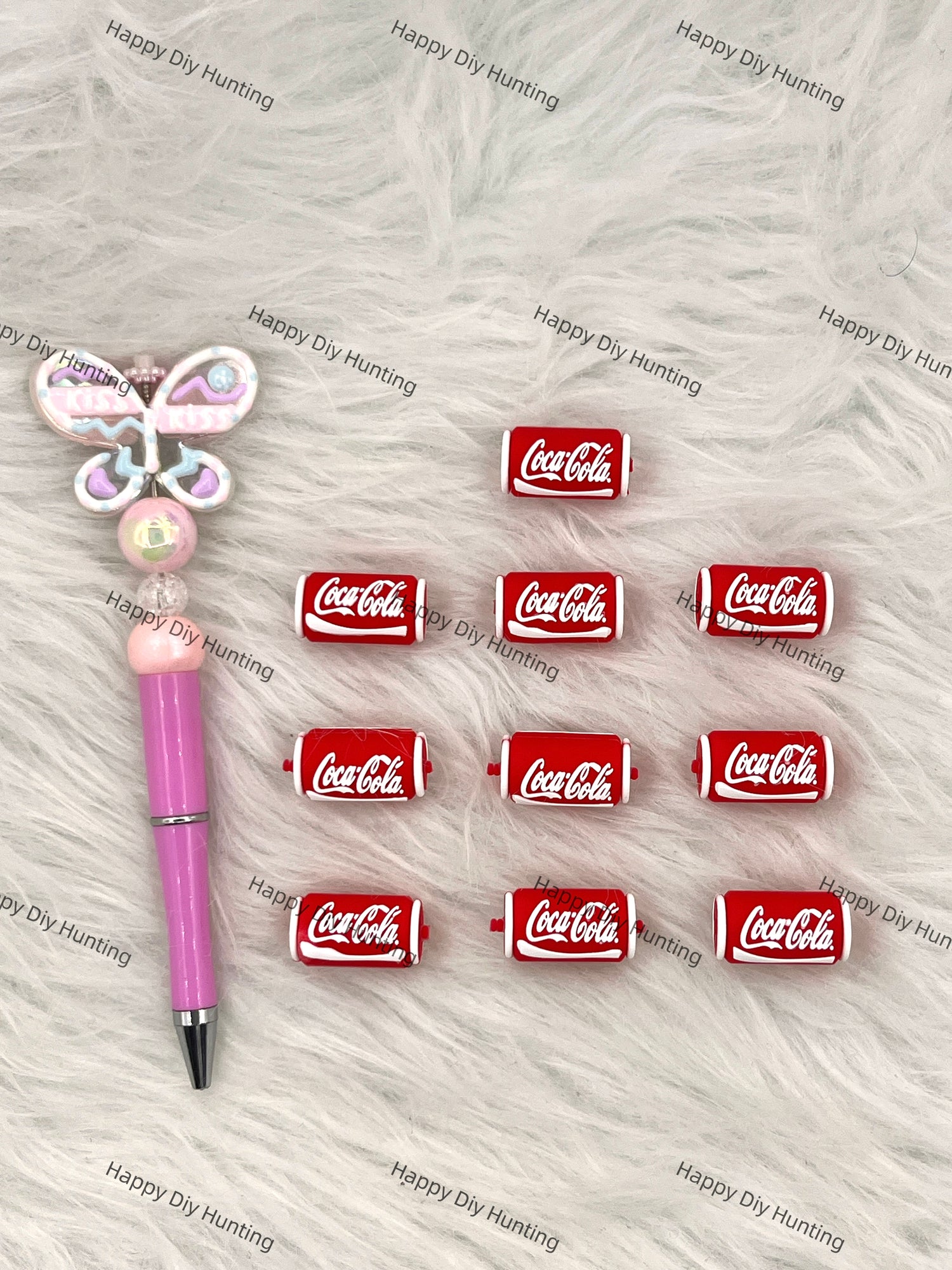 Coca Cola Silicone Focal Beads Wholesale, silicone focal beads for pens