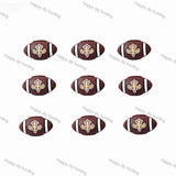 Coffe_brown_New_Orleans_Saints_Silicone Focal Beads, Wholesale Silicone Focal Beads for Pens