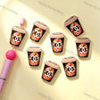 Floral Coffee Cup Chanel Printed Acrylic Focal Beads for beadable pen & keychain DIY