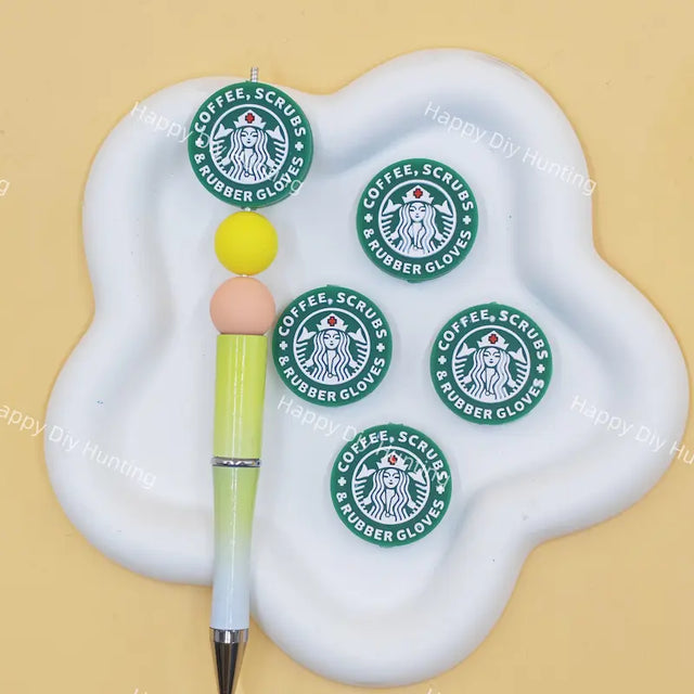 Round nurse theme silicone focal beads for beadable pen DIY craft