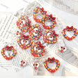 colorful polka dot heart bow cartoon female mouse graphic acrylic focal beads for diy beadable pen craft wholesale