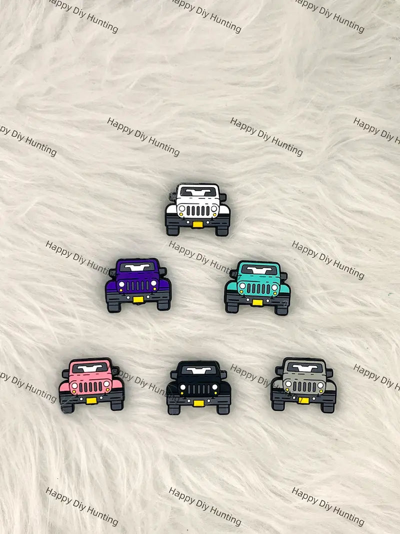 Colorful Off Road Vehicle Silicone Focal Beads for Adventure Beadable Pen