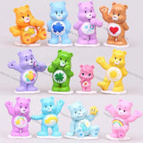 Colorful Round Bear Figurine Pen Topper for Stationery & Beadable Pen Decor