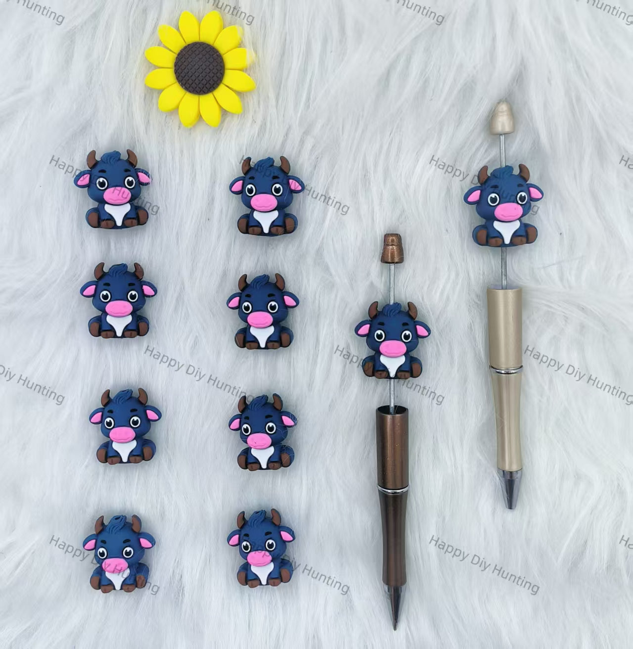 Cow Silicone Focal Beads Wholesale, silicone focal beads for pens