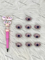 Cowboy Football Team Silicone Focal Beads Wholesale