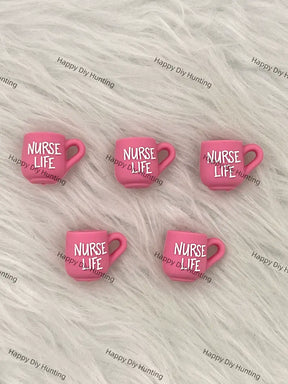 Cup Pattern Silicone Focal Beads for Handmade Pen Decoration