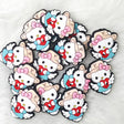 Cute Bow Kitty Cat Silicone Focals for Pet Themed Beadable Pen Craft