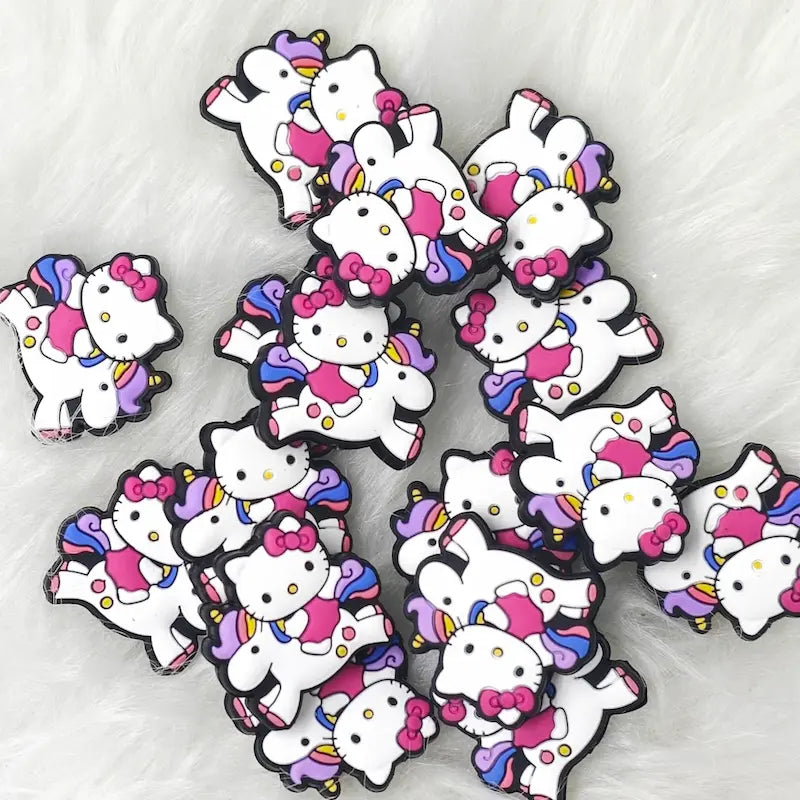 Cute Cat Unicorn Silicone Focals for Fantasy Animal Beadable Pen Craft