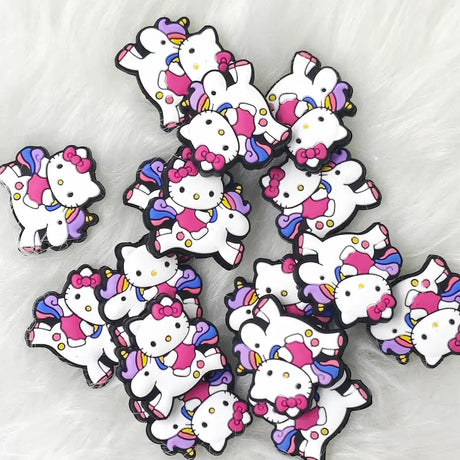 Cute Cat Unicorn Silicone Focals for Fantasy Animal Beadable Pen Craft