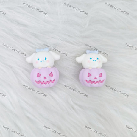 Cute Cinnamoroll And HK With Pumpkin Pen Topper