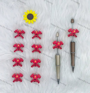 Cute Crab Silicone Focal Beads Wholesale for Pen DIY
