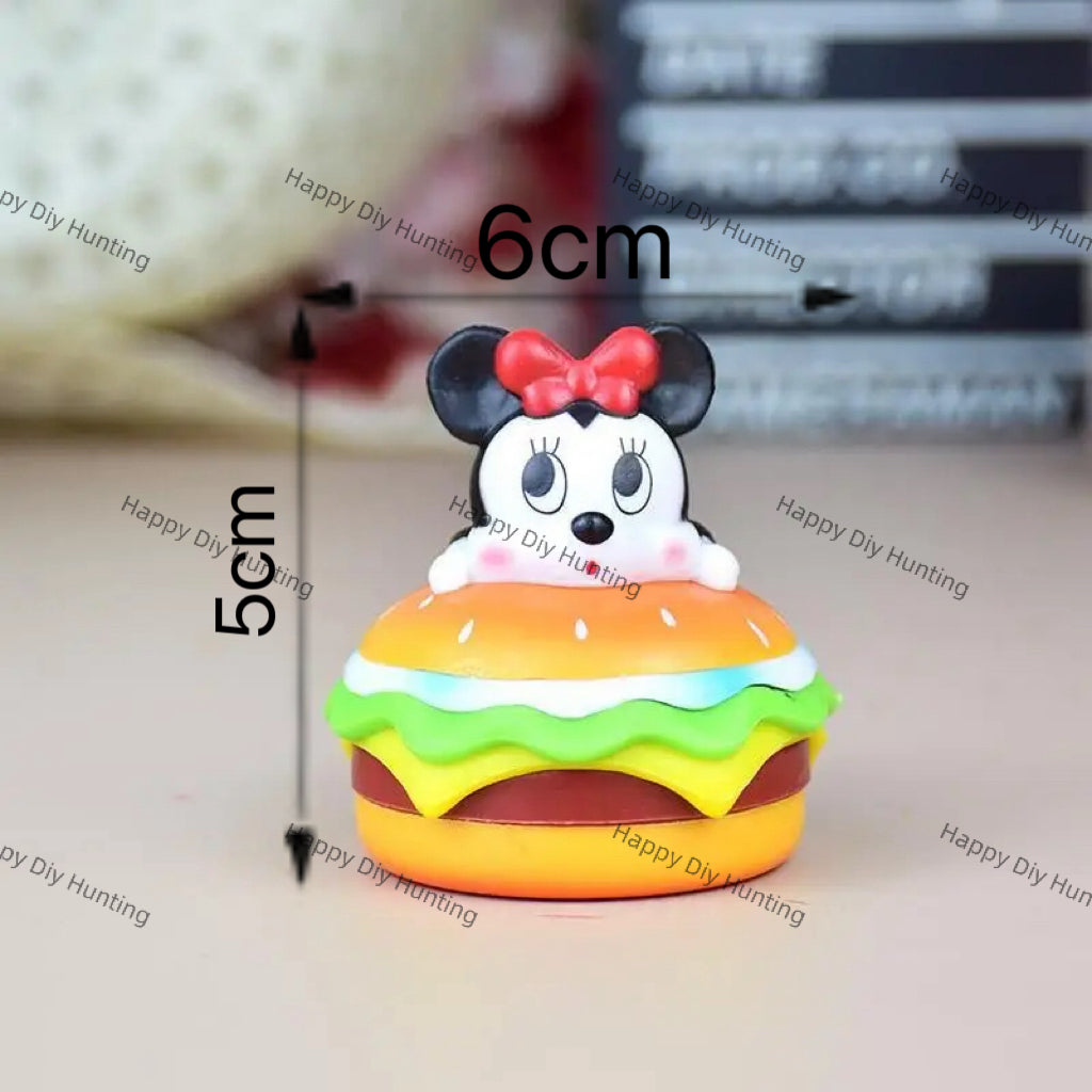 Cute Hamburger Animals Pen Topper(No Hole)