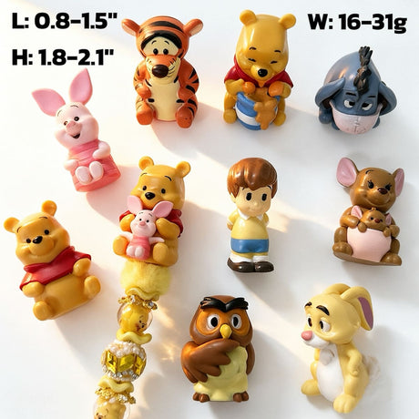 Cute Honey Bear And Friends No‑Hole Pen Toppers For DIY Beadable Pens