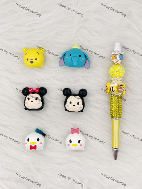 Cute Mouse And His Friends Pen topper(No Hole)